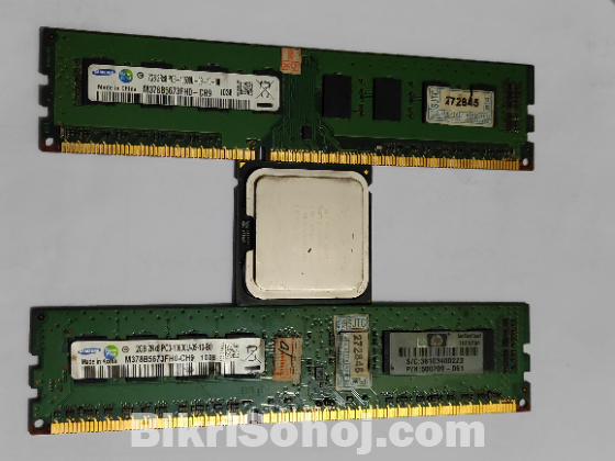 Intel Core 2 Duo Processor E8400  Processor ও 4GB DDR3 ram